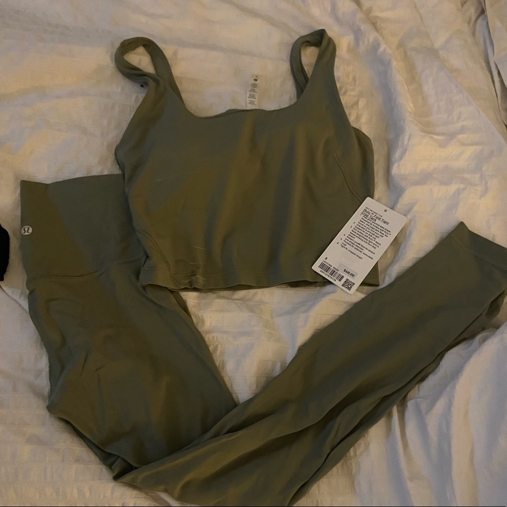 Align Tights, Fold Tight tank Rosemary Green 6, 8